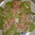El cooksnap de Suri cuando hizo Chayotes rellenos.