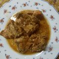 El cooksnap de Merche MR cuando hizo Conejo en salsa (receta de Alberto chicote).