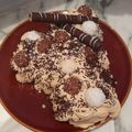 El cooksnap de merijane69 cuando hizo Tronco de Navidad relleno de crema de turrón.