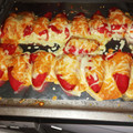 El cooksnap de Zaira cuando hizo Pimientos del piquillo relleno, gratinados.