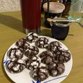 El cooksnap de Lucía Llanes cuando hizo Galletitas tipo polvorones de chocolate.
