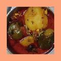 Falguni Shah's cooksnap of when they made ભરેલા રીંગણ બટાકાનું શાક(bhrela rigan bataka saak recipe in Gujarati).