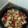 El cooksnap de Marmo Trazos Lobato cuando hizo Pollo con pimientos.