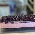 El cooksnap de Ceci Rey cuando hizo Cheesecake de frutos rojos (con queso crema).