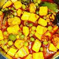 Subhasri Maity's cooksnap of when they made মটর পনির (matar paneer recipe in Bengali).