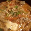 El cooksnap de Elishita cuando hizo Bistec a la Mexicana con cerveza.