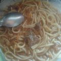 El cooksnap de Lucía Sanchez cuando hizo Guiso de fideo espaguetis a mi manera.