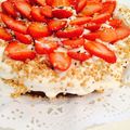 El cooksnap de Yolanda B. cuando hizo Tarta de fresas de San Valentín.