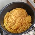 El cooksnap de Antonia Vial cuando hizo Arroz árabe.