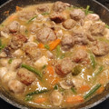 El cooksnap de Lala Lobelle cuando hizo Albóndigas a la jardinera. Con patatas fritas.