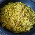 El cooksnap de Evita cuando hizo Fideúa con calabacín a la cúrcuma (principiantes, vegano).