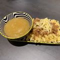 Nessi8's cooksnap of when they made Hörnli mit Gehacktem und Apfelmus.