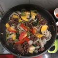 Hữu Đức's cooksnap of when they made Thịt Bò Xào Thơm Cà Chua Hành Tây Cần Tây.