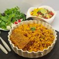 کوک اسنپ 👩‍🍳Hamideh بعد از امتحان کردن پلو مکزیکی با گوشت چرخ کرده.
