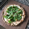 El cooksnap de Lu Gimenez cuando hizo Pizza integral de rúcula.