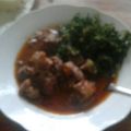Caroline 's cooksnap of when they made Goat meat stew.