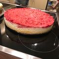 Boglárka Szabó Cooksnap-ja, amikor elkészítette a(z) Málnás túrótorta receptet.