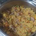 El cooksnap de Diego Chicue cuando hizo Arroz con Camarones🍤, Atún y Verduras.