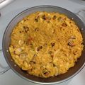 El cooksnap de David Aguado Torres cuando hizo Fideuá Rossejat de marisco con un toque de horno.