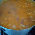 El cooksnap de Maria Victoria Venturini cuando hizo Locro criollo.