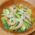 El cooksnap de LuzMa SG cuando hizo Ensalada de camarón con naranja y aguacate.