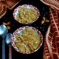 Priya vishnu Varshney का कुकस्नैप जब उन्होंने केसर सूजी बादाम हलवा (kesar suji badam halwa recipe in Hindi) बनाया था।