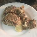 El cooksnap de Ariel Malacalza cuando hizo Arrollado de carne.