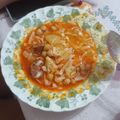 El cooksnap de Javier cuando hizo Garbanzos de bote con verduras y chorizo.