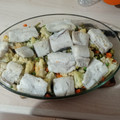 El cooksnap de Angiee Villalobos cuando hizo Pescadilla al horno con verduras.