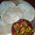 Subhasree Santra's cooksnap of when they made চিকেন কারি ও লুচি (chicken curry o luchi recipe in Bengali).