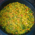 El cooksnap de Evita cuando hizo Fideos con verduras.