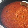 El cooksnap de Joy CC cuando hizo Salsa roja para tacos.