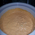 Vince's cooksnap of when they made Crockpot buffalo chicken dip.