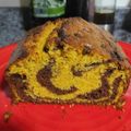 El cooksnap de Patricia HR cuando hizo Bizcocho marmolado de zanahoria y chocolate.
