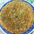El cooksnap de Vanessa G cuando hizo 184. Tortilla de habas con vaina.