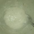 El cooksnap de Mónica cuando hizo Salsa Blanca en el microondas.