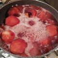 El cooksnap de nati valdenegro cuando hizo Manzanas al vino tinto.