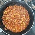 El cooksnap de aida cuando hizo Garbanzos con carne picada.