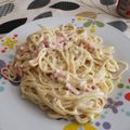 El cooksnap de Anuki cuando hizo Tagliatelli en salsa de queso azul y bacon.
