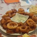 El cooksnap de Karina Correa cuando hizo Aros de cebolla con salsa de mayonesa.