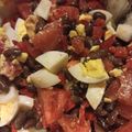 El cooksnap de Julieta Luján cuando hizo Ensalada de porotos negros con tomate, huevo duro y perejil.