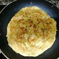 El cooksnap de merce cuando hizo Tortilla de calabacín con cebolla.