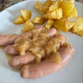 El cooksnap de Alberto Adones cuando hizo Salchichas frescas en salsa.