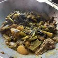 Ranjini Nayak's cooksnap of when they made ইলিশ মাছের মাথা দিয়ে কুমড়ো পুঁইশাকের তরকারী (ilish macher matha diye kumro puishaker torkari).