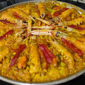 El cooksnap de juan cuando hizo Paella con gamba y cigala.