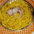 Nirmala Rajput का कुकस्नैप जब उन्होंने गार्लिक फ्लेवर नूडल्स (Garlic flavour noodles recipe in hindi) बनाया था।