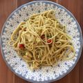 El cooksnap de Manuel Rodriguez cuando hizo Macarrones con pollo al curry.