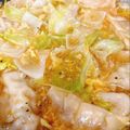 うさぎ推し's cooksnap of when they made 餃子があったら♪レタスと玉子のスープ餃子.