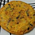 El cooksnap de Eduardo Gutiérrez cuando hizo Tortilla de calabacín y cebolla morada, jugosa y ligera.