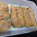 El cooksnap de Laura AO cuando hizo Calabacines rellenos de langostinos y pimientos con picadillo.